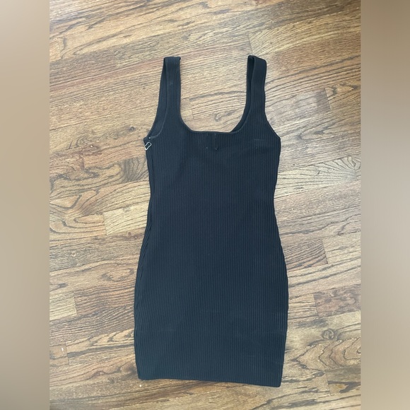 Princess Polly Black Ribbed Knit Mini Dress NWOT - Picture 6 of 10